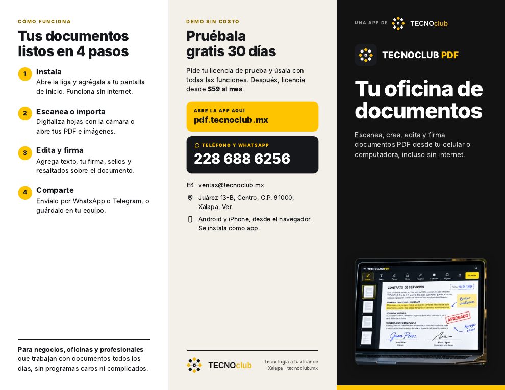 Brochure TECNOCLUB PDF, exterior